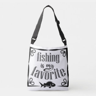 Cruzado La pesca es mi bolso de tocado favorito