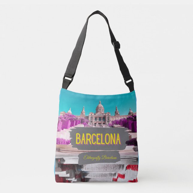 Cruzado Monjuic, Barcelona estilo bolso diseño 2 (Anverso)
