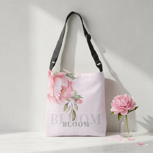 Cruzado Rosa Floral de Peonía Color Rosado   Bolso Elegant