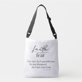 Cruzado VERSÍCULO DE LA BIBLIA - Isaías 41:10 - Bolso tote