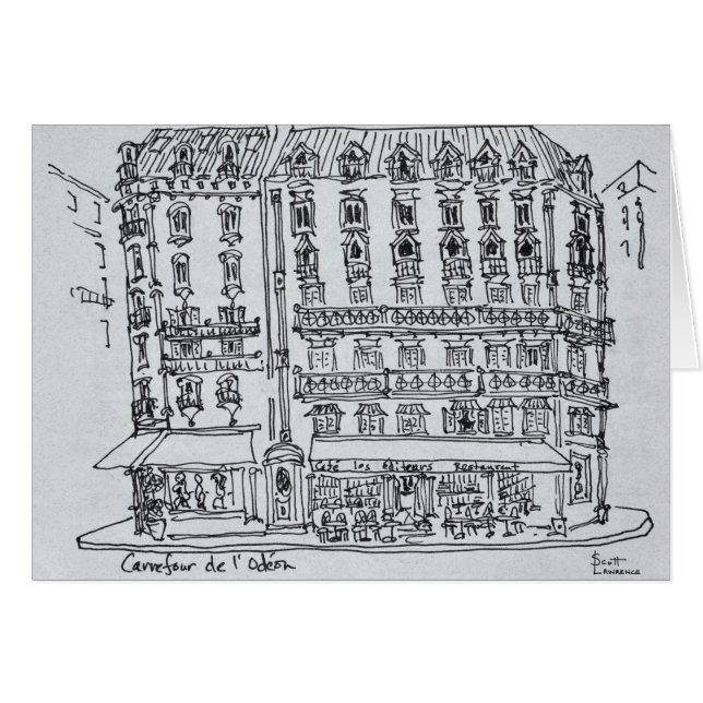 Cruzamiento de Odéon, Saint-Germain-des-Prés (Anverso (Horizontal))