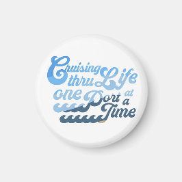 Cruzando a través de la vida un puerto a un imán