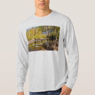 Cruzando El Río Búfalo Hombres Camisa De Larga Man