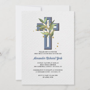 Cruzar con helechos Invitación religiosa