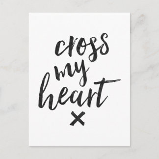 Cruzar mi corazón - Tarjeta Inspiradora