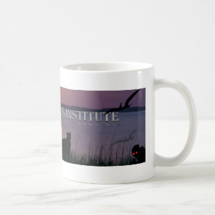 Cryptid estudia la taza de café del instituto
