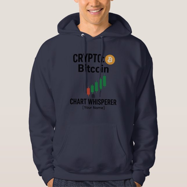 Crypto Bitcoin Chart Whisperer Trader Sudadera con (Anverso)