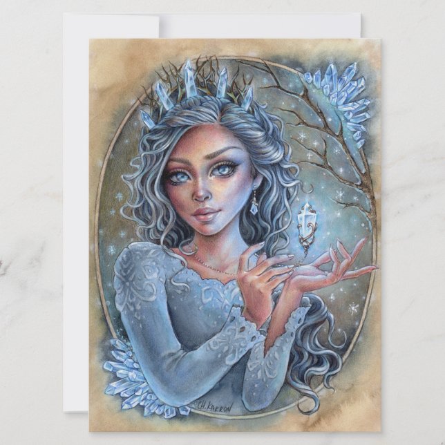 Crystal Art Card Fantasy Enchantress Magic (Anverso)