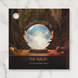 Crystal Ball Halloween Favorito Etiqueta