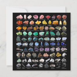 Crystal Collection Tarjeta cuadrada de piedras arc