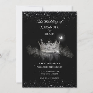Crystal Crown Queen Flat Guardar la tarjeta de fec
