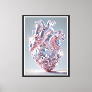 Crystal Heart Anatomía - arte realista del corazón