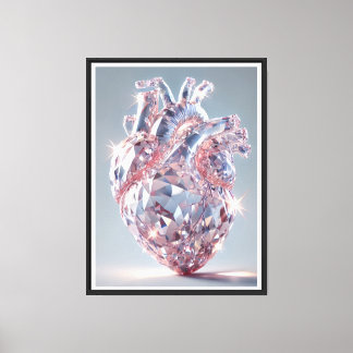 Crystal Heart Anatomía - arte realista del corazón