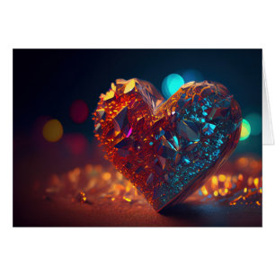 Crystal Heart de Rock Rojo
