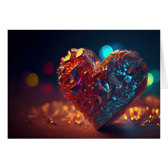 Crystal Heart de Rock Rojo (Anverso (Horizontal))