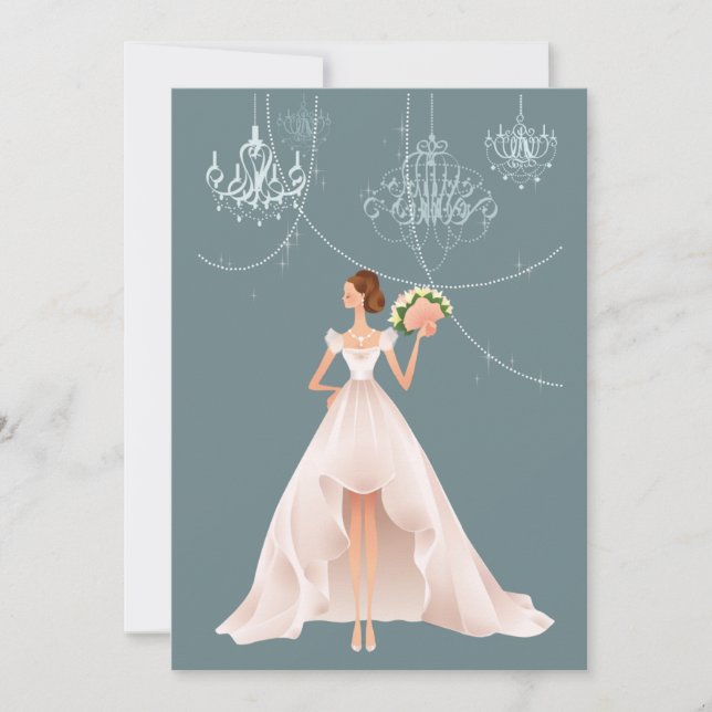 Crystal - Invitación a la ducha de novia (Anverso)