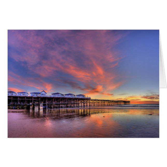 Crystal Pier Sunset (Anverso (Horizontal))