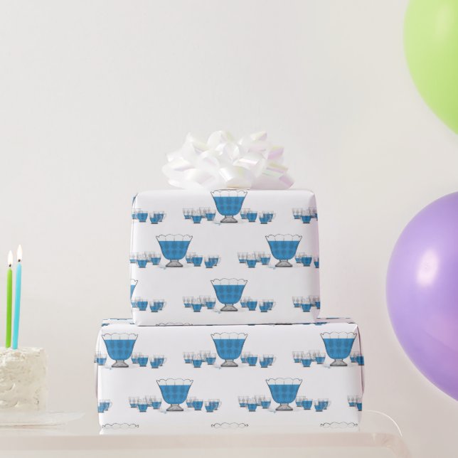 Crystal Punch Bowl Papel de tejidos Boda (Regalos de fiesta)