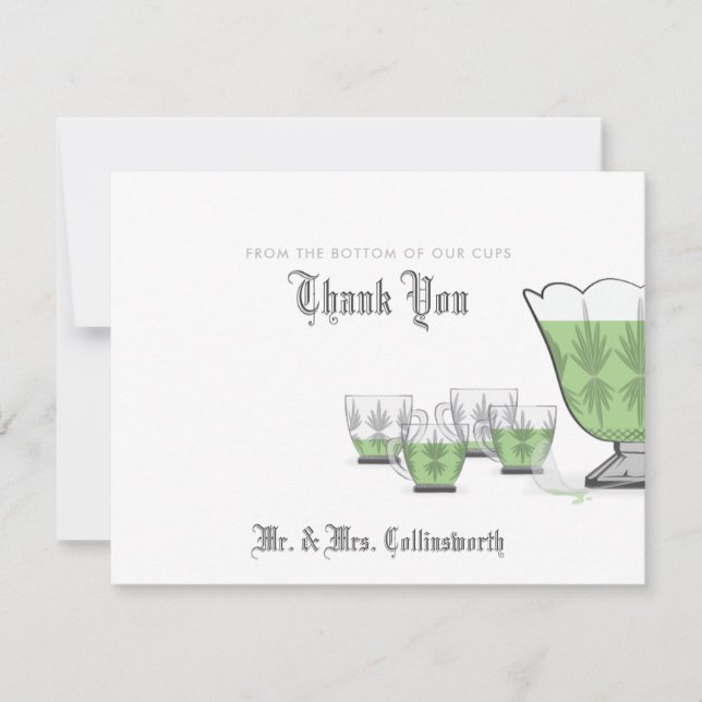 Crystal Punch Bowl Tarjeta de agradecimiento (Anverso)