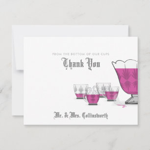 Crystal Punch Bowl Tarjeta de agradecimiento