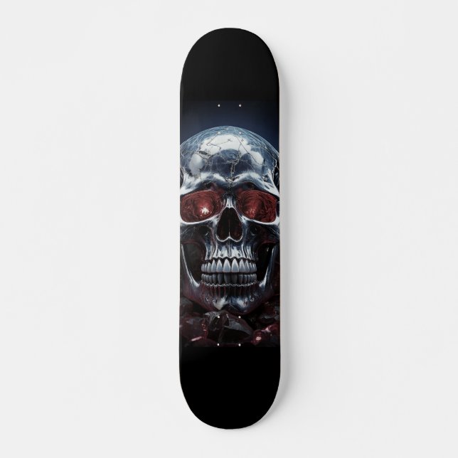 Crystal Skull con Skateboard Ruby Red Eyes (Anverso )