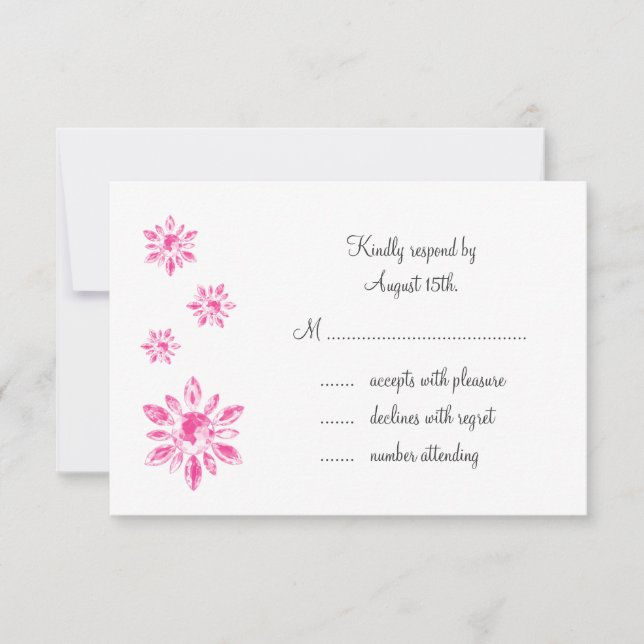 Crystal's Wedding RSVP (blanco) (Anverso)