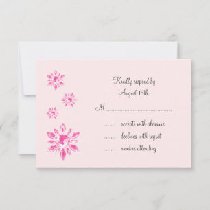 Crystal's Wedding RSVP (rosa)