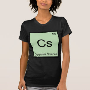 Cs - Camiseta del símbolo del elemento químico de 