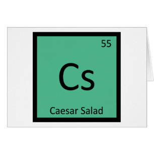 Cs - Ensalada César Química Símbolo de la Tabla Pe
