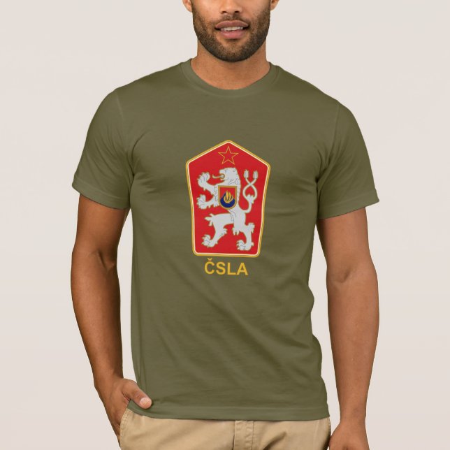 ČSLA - Camiseta checoslovaco del emblema del (Anverso)