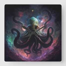 Cthulhu colgando el reloj de pared