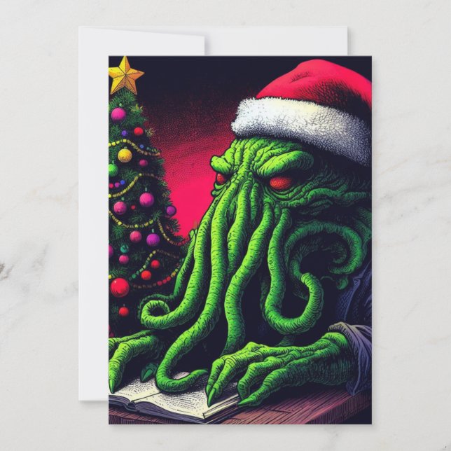 Cthulhu Navidad Creepmas Temporada Navideña (Anverso)