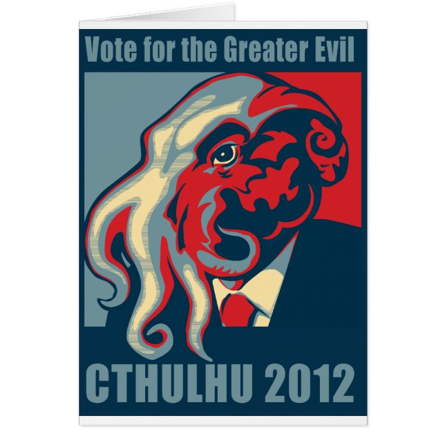 Cthulhu para el presidente 2012 (Frente)