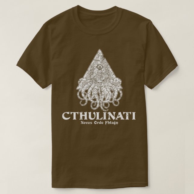 Cthulinati Para Camisetas Oscuros (Diseño del anverso)