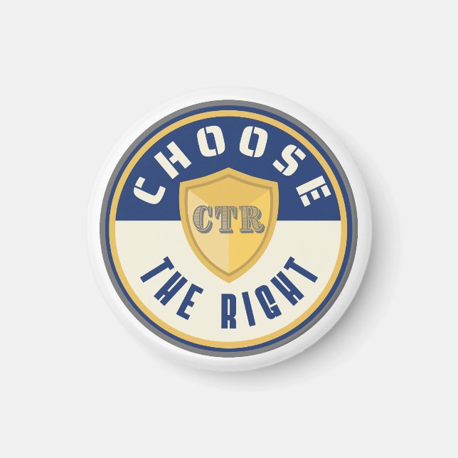 CTR Elija el regalo de imán primario de LDS derech (Frente)