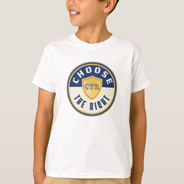 CTR primario de LDS Elija el bautismo de camiseta  (Anverso)