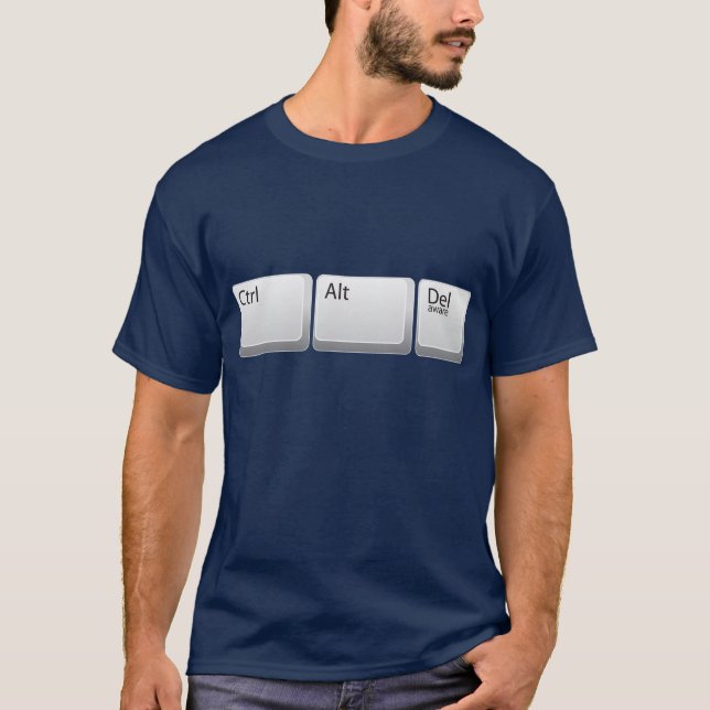 Ctrl + Alt + Camiseta de Delaware (Anverso)