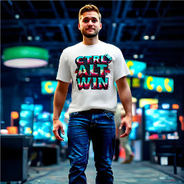 CTRL + ALT = WIN - Gracioso meme camiseta