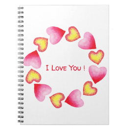 Cuaderno С Romántico te amo El día de San Valentín