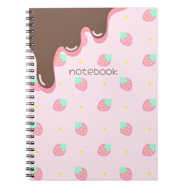CUADERNO いちごチョコ柄のかわいい♡ (Frente)