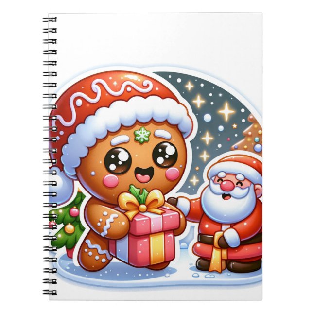 CUADERNO ジンジャーブレッドマンとサンタクロース (Frente)