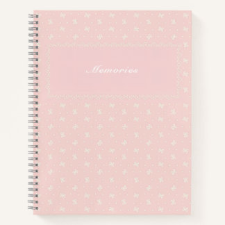 CUADERNO タイトル　カスタマイズ　ピンク　レース     ノートブック