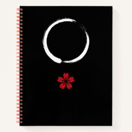 Cuaderno 円相桜 Enso Sakura – Japan Zen Black Notebook