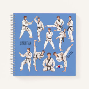 Cuaderno 태 권 도 Taekwondo Martial Art 5 Tenores personalizad