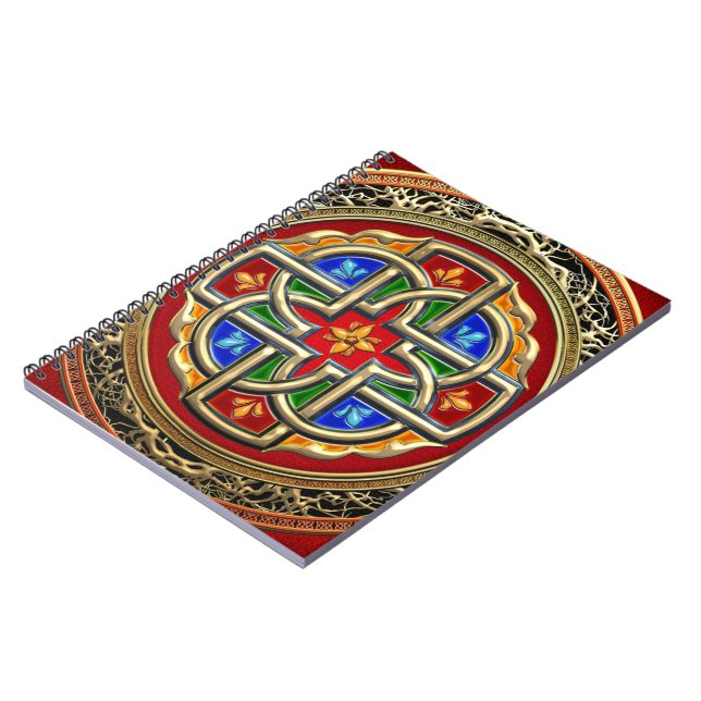 Cuaderno [100] Cruz Celta [Oro+Esmalte] (Lado Izquierdo)