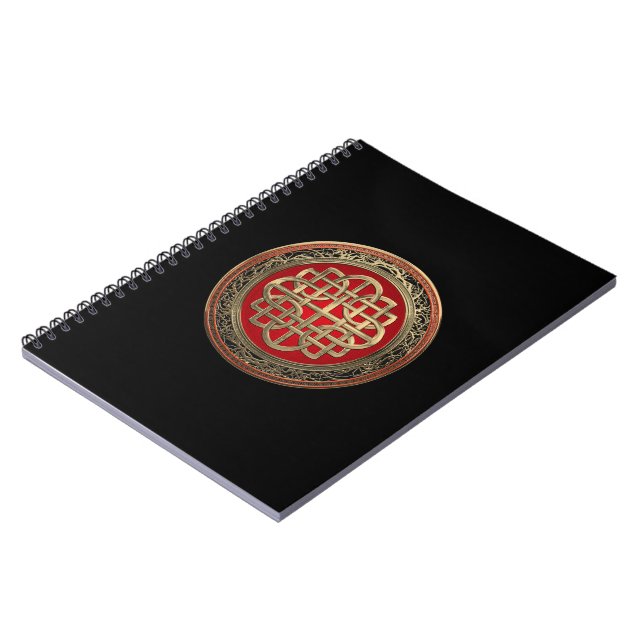 Cuaderno [100] Cruz Sacra del Knot de oro celta (Lado Izquierdo)