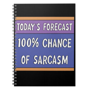 Cuaderno 100% de posibilidades de sarcasmo