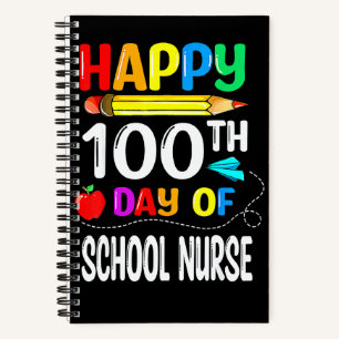 Cuaderno 100 Días De Enfermera Escolar Feliz 100º Día De Es