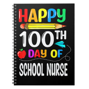 Cuaderno 100 Días De Enfermera Escolar Feliz 100º Día De Es