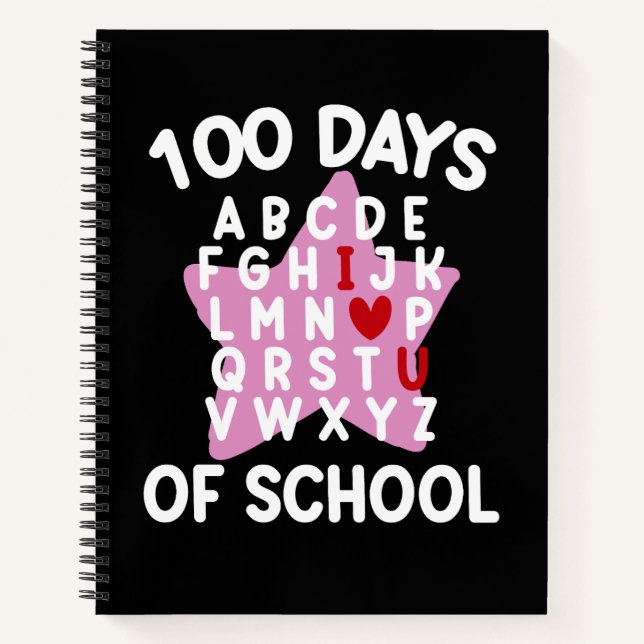 Cuaderno 100 días de escuela alfabética 100 días de profeso (Anverso)